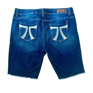 7 For All Mankind Women's Indigo Jean Shorts